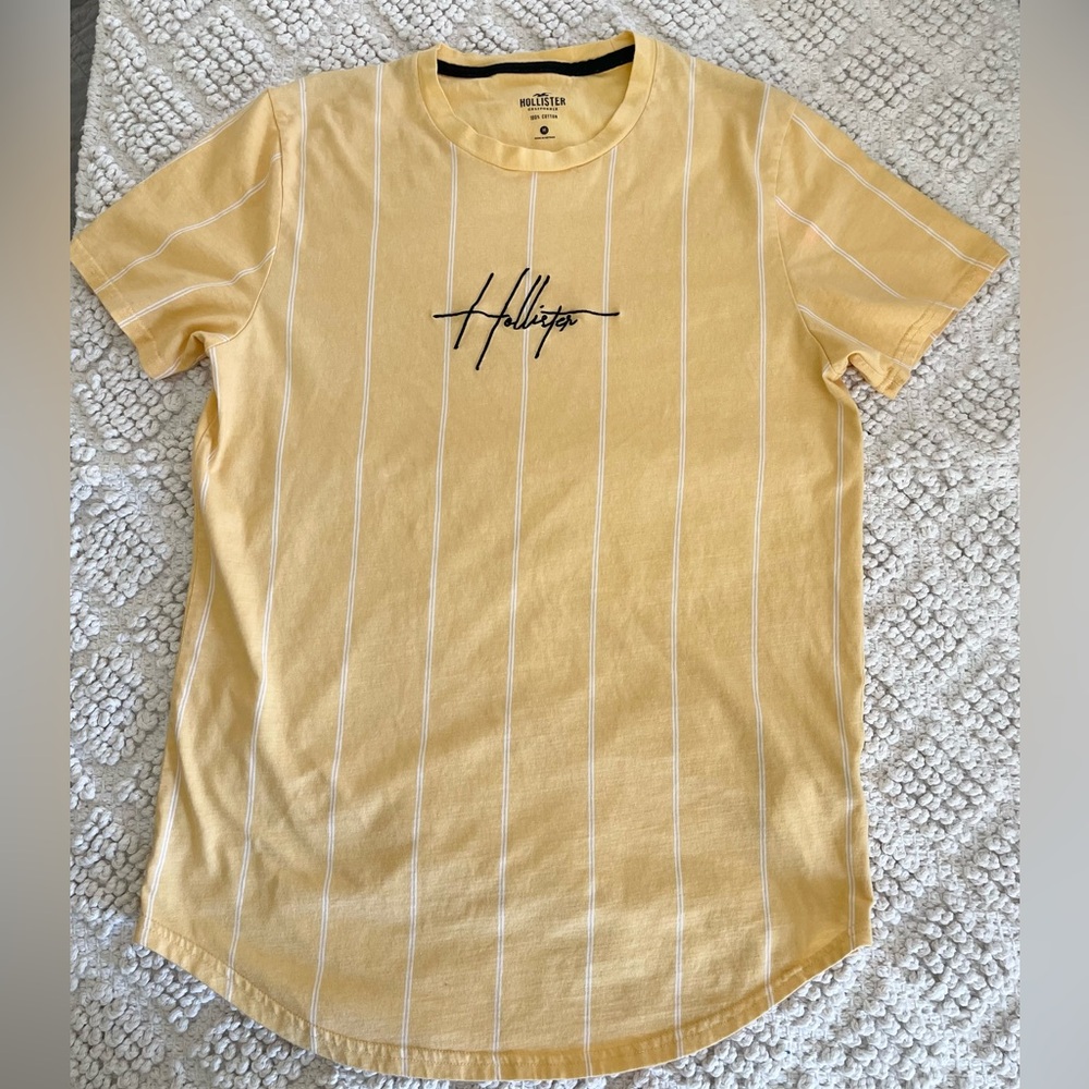 Men’s Vintage Hollister Embroidered T Shirt Size M Y2K Retro